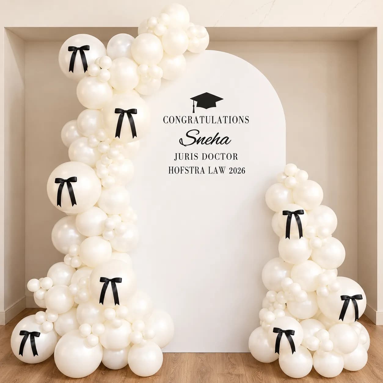 Bow Theme Graduation Balloon Decoration