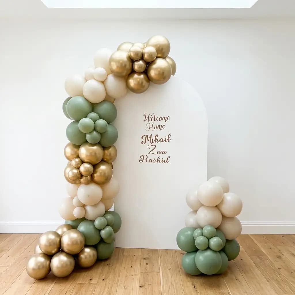 Welcome Home Balloon Arch