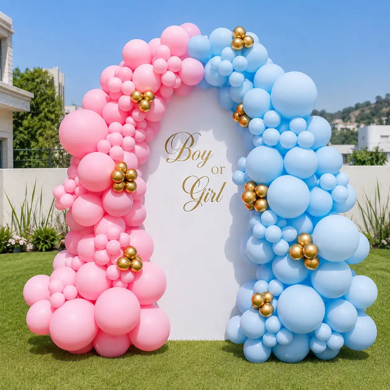 Blue & Pink Theme Baby Shower Decoration