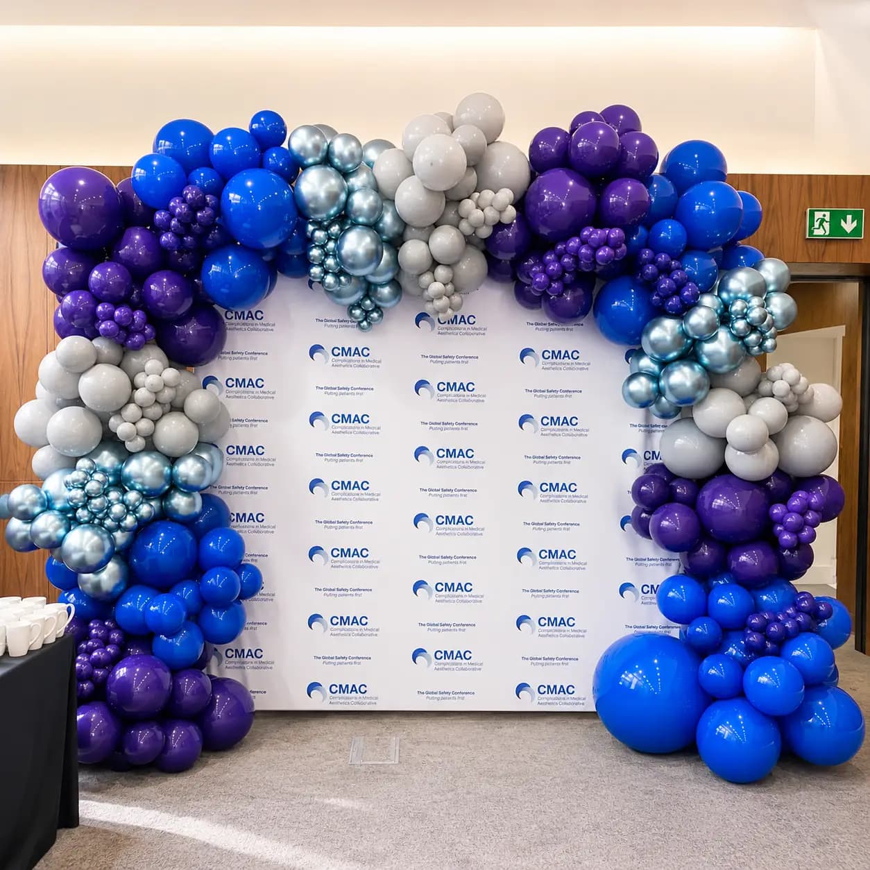 Balloon Backdrop Decoration for Office Party