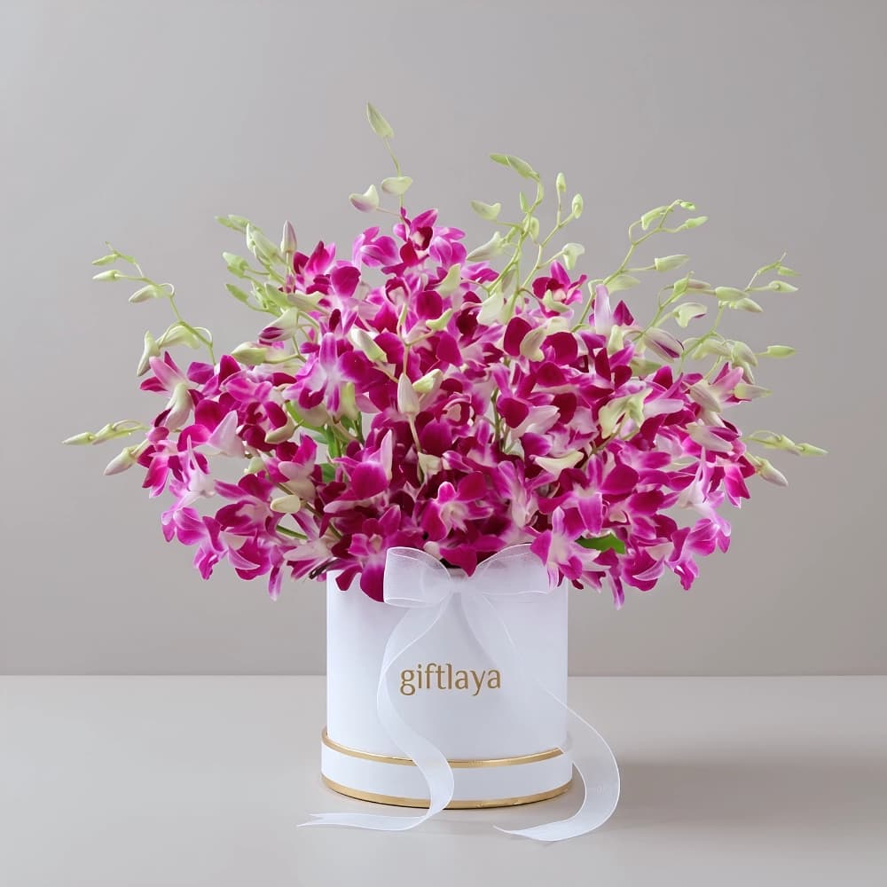 Purple Orchid Bloom Box