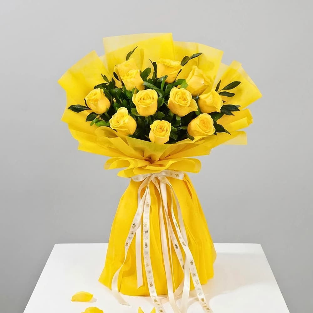Premium Yellow Rose Bouquet