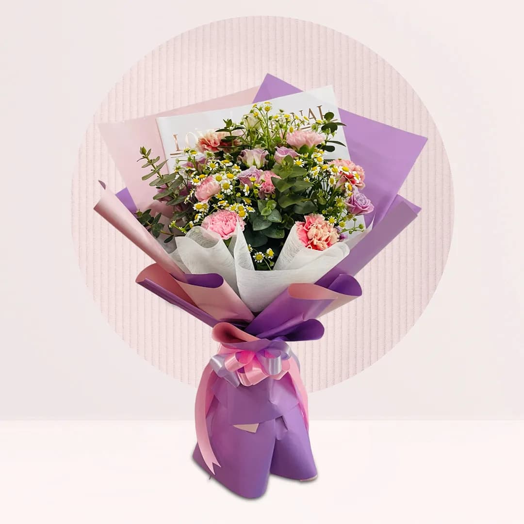 Pink Carnation Floral Bundle