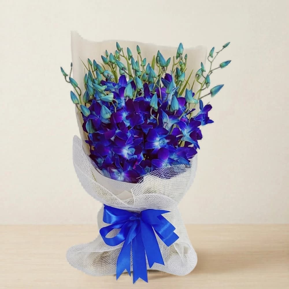 Premium Blue Orchid Bouquet