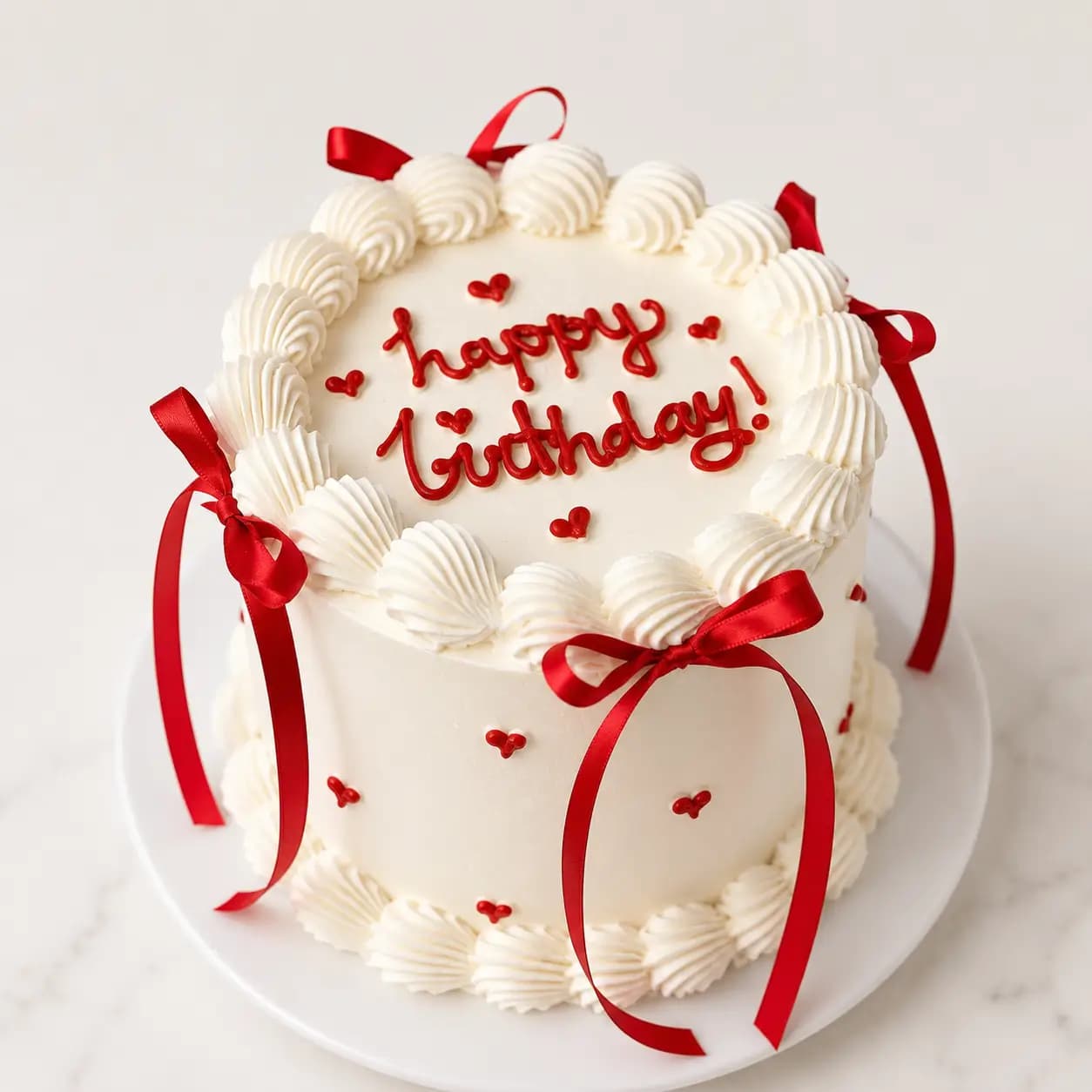 Classic Round Birthday Cake