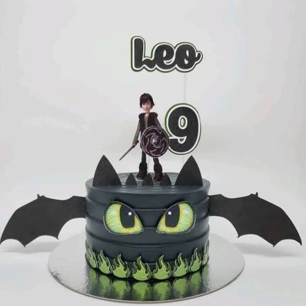 Toothless Dragon Birthday Cake