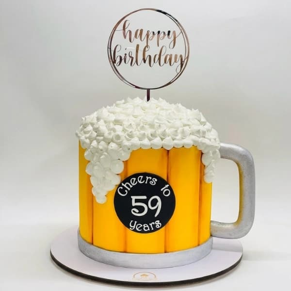 Cheers Beer Mug Birthday Cake