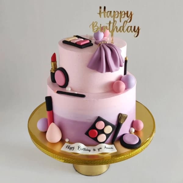 Makeup Vanity Theme Cake