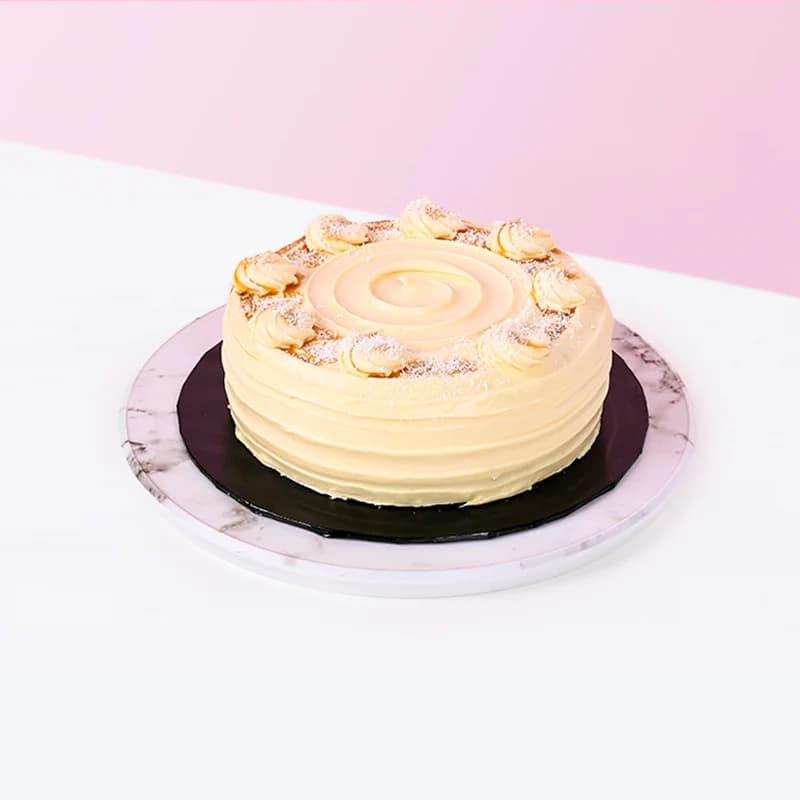 Simple Vanilla Birthday Cake