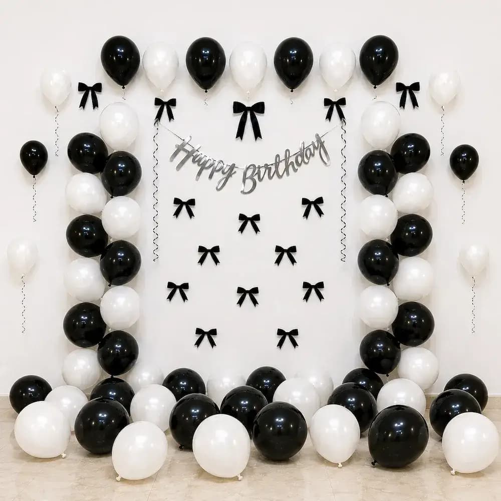 Bow Theme Birthday Wall Decoration