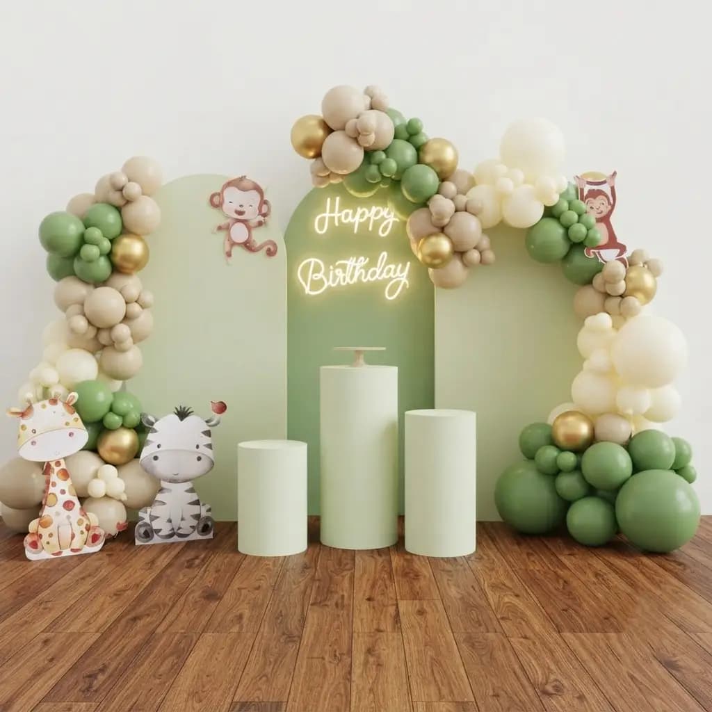 Jungle Theme Balloon Arch