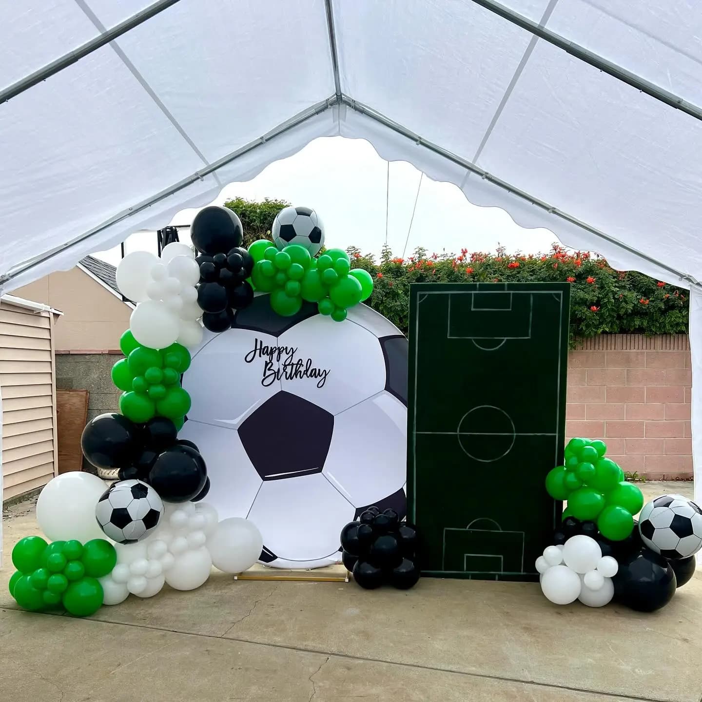 Football Theme Birthday Setup