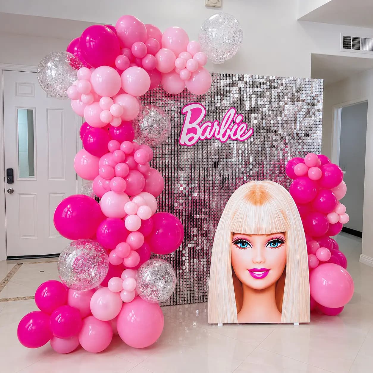 Barbie Theme Balloon Decoration for Girls