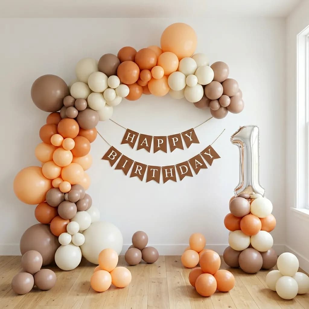 Premium Pastel Birthday Wall Decoration