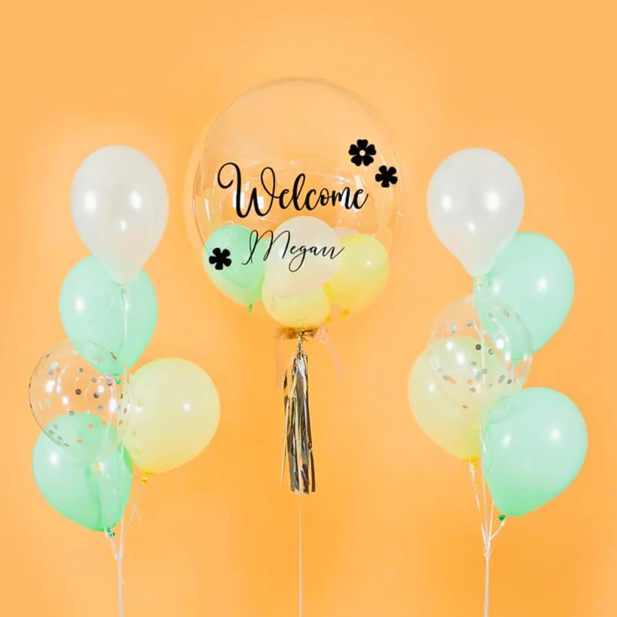 Vespa Mint Helium Welcome Party Balloons