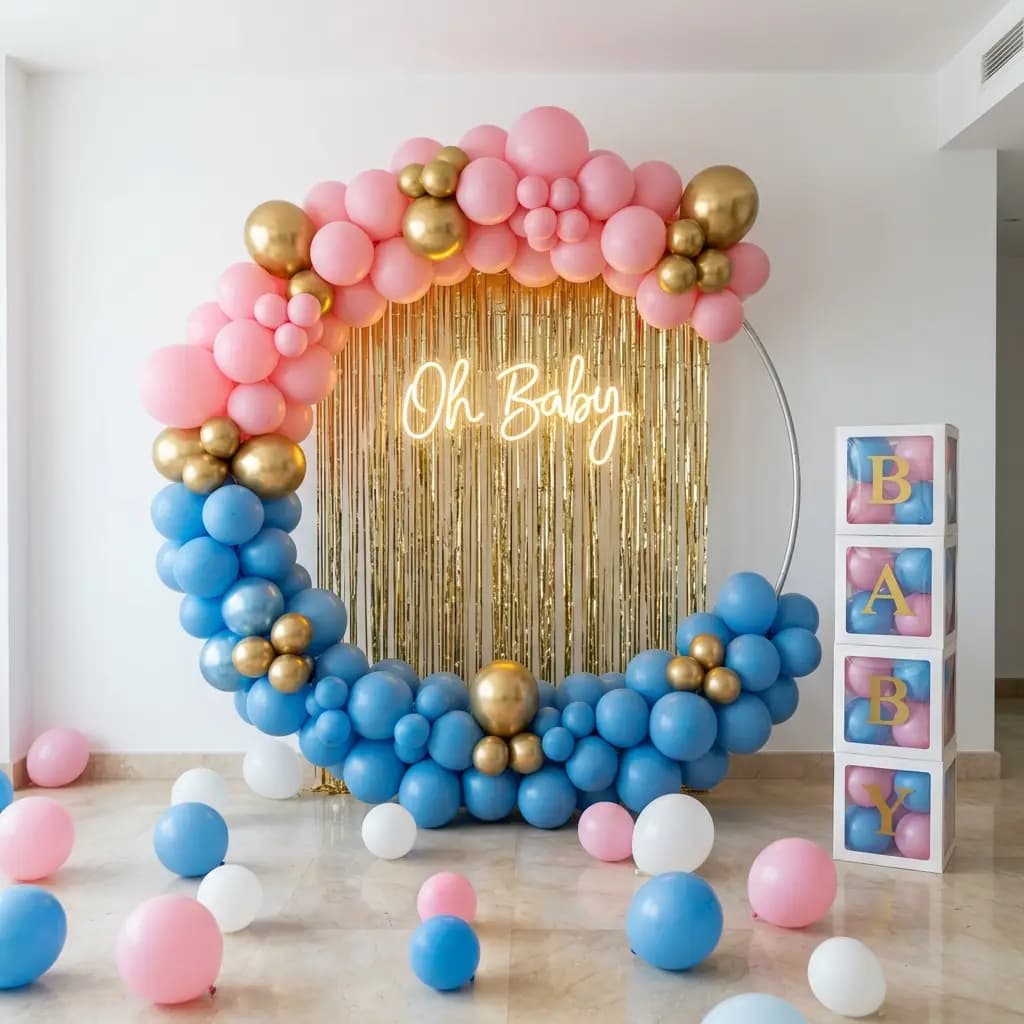 Baby Shower Ring Decoration at Home