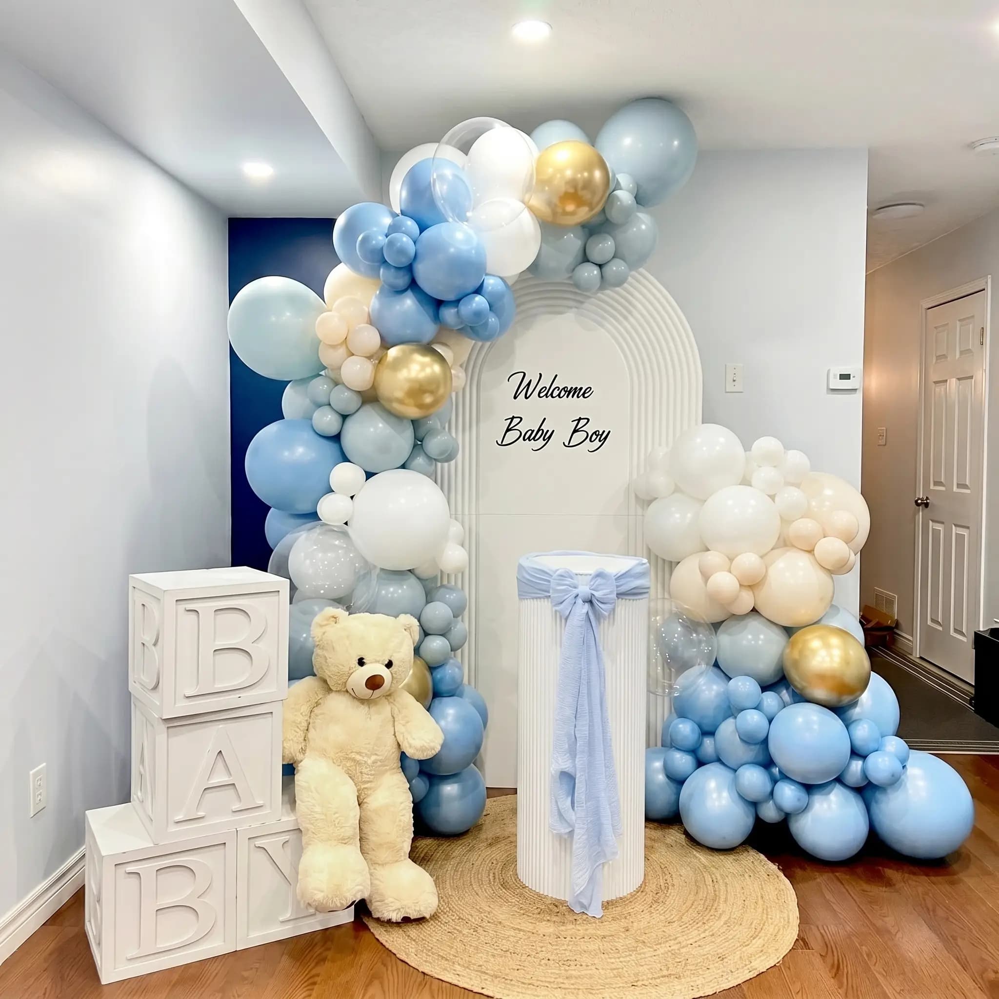 Home Balloon Decoration for Baby Shower