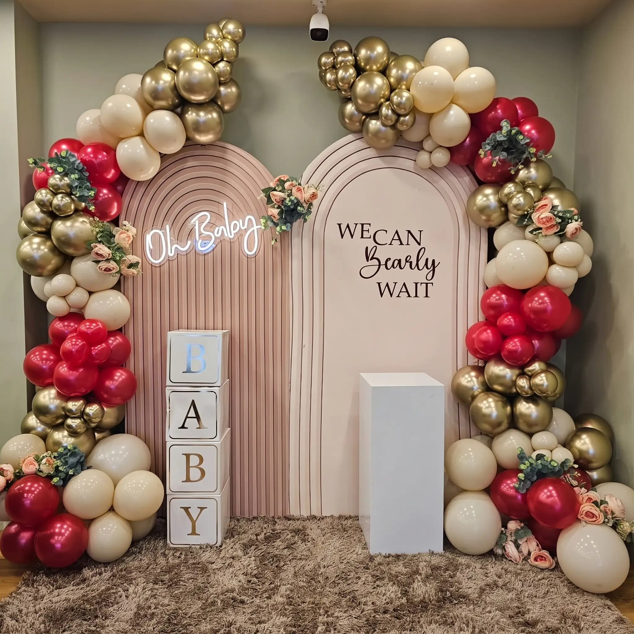 Elegant Balloon Decor for Baby Shower